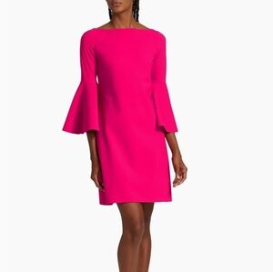 Chiara Boni Fuchsia Long Sleeve Dress